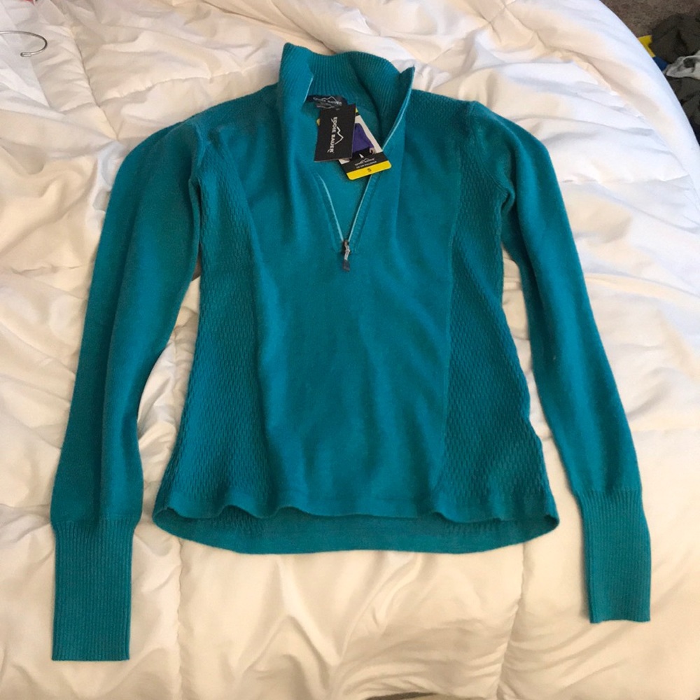Never worn Eddie Bauer 1/2 zip pullover